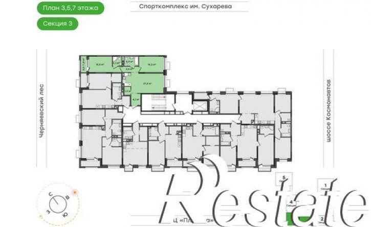 2-комн квартира в новом доме шоссе Космонавтов, 162л,  д. 162л