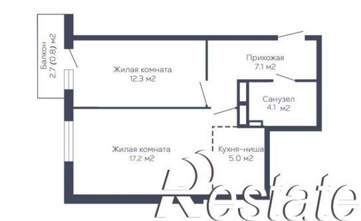2-комн квартира в новом доме бульвар Гагарина, 60А,  д. 60А