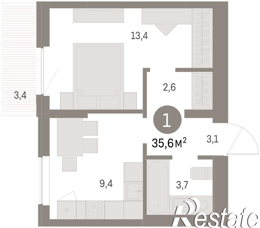 Купить квартиру за 6 090 000 рублей на Куйбышева, 143