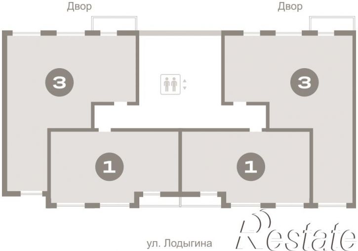 3-комн квартира в новом доме Лодыгина, 51
