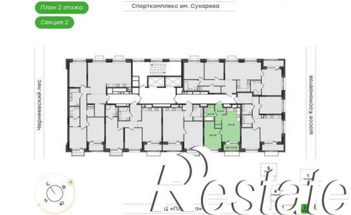 1-комн квартира в новом доме шоссе Космонавтов, 162л,  д. 162л