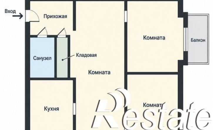 3-комн квартира улица Емельяна Ярославского, 42,  д. 42