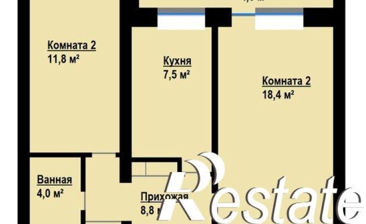 2-комн квартира улица 25 Октября, 38,  д. 38